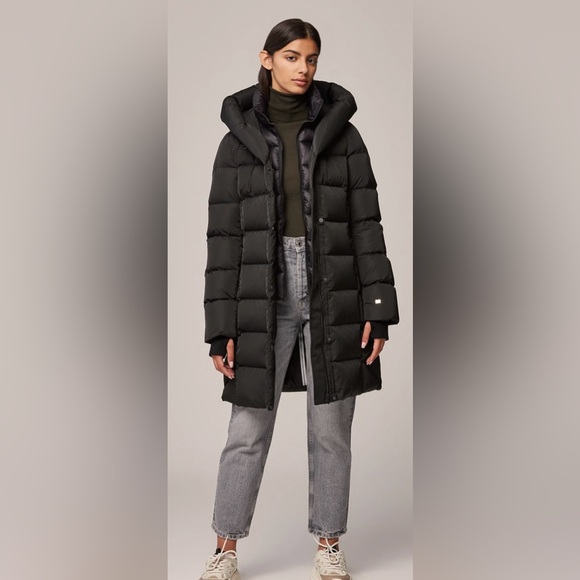 NWT Soia & Kyo Sonny TD Slim Down Coat Jacket Puffer Winter Coat with Hood Sz M - Picture 3 of 15